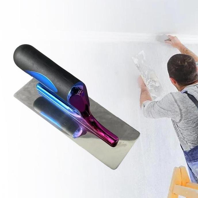 VIVIJEE Trowel Berbahan Stainless Steel Trowel Raskam Stucco Italiano Raskam Baja Alat Profesional P