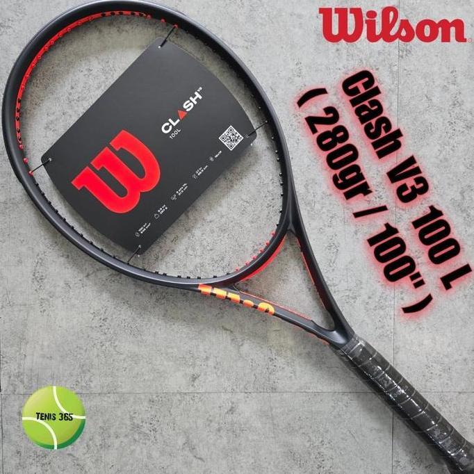 TERLARIS RAKET TENIS WILSON CLASH V3 100 L ( 280GR / 100" )