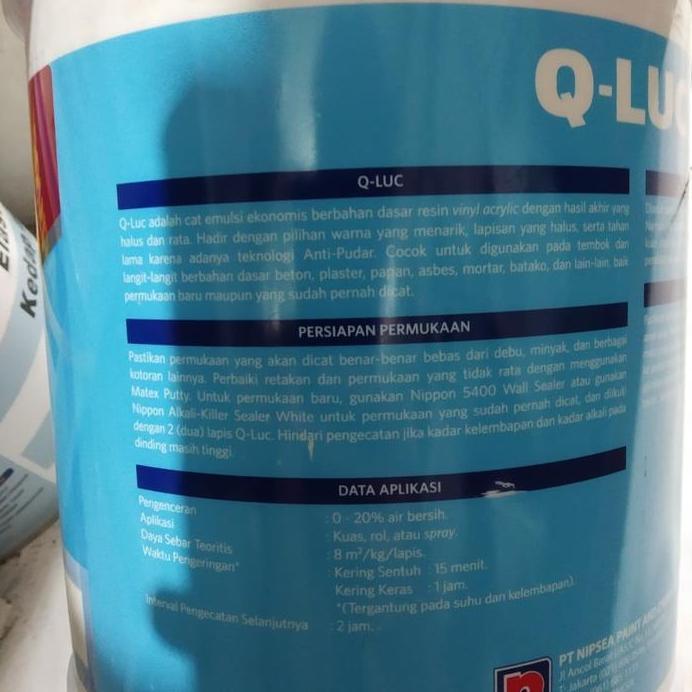 Cat Tembok 1518 Cream Qluc Krem 4.5 kg Interior Dinding Rumah