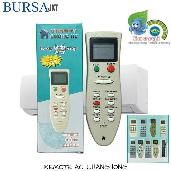 JAOPMAM REMOTE AC MULTI CHANGHONG SPLIT INVERTER LOW WATT PROTOK