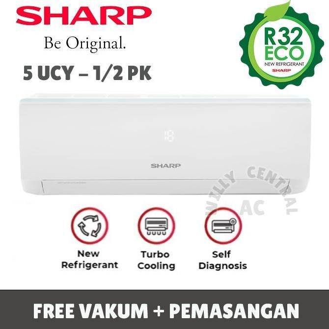 Terlaris Ac Sharp 1/2 Pk Ah-A5Say Thailand + Pemasangan