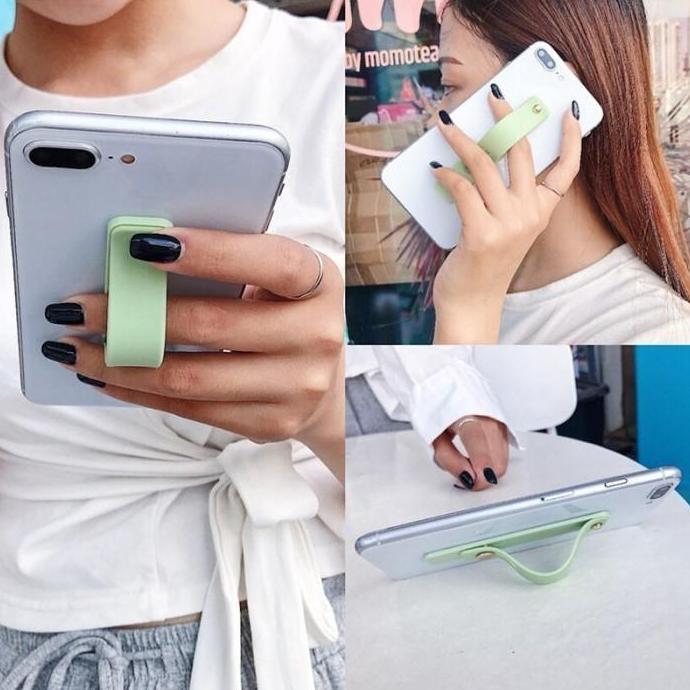 Case  untuk Samsung A22 M22 M32 Wrist Grip Strap Standing Macaron Slim Matte