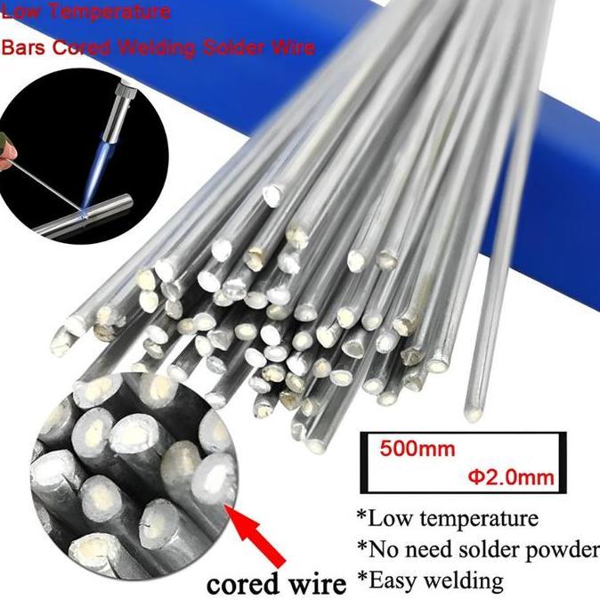 ICHENGO 20 PCS KAWAT BATANG LAS SUHU RENDAH WELDING ROD WIRE LOW TEMPERATURE LAS ALUMUNIUM PROTOK