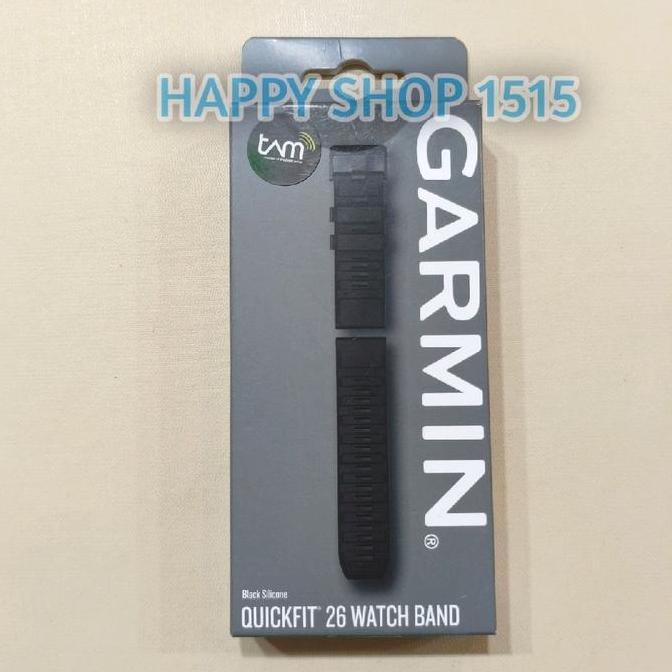 GARMIN QUICKFIT 26MM GARIS" SILICONE WATCH BAND , QUICK FIT 26 MM