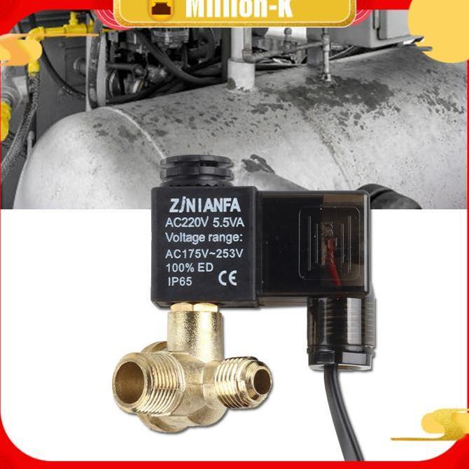 GHIFLY 3/8 Inch Katup Selenoid Kompresor / Valve Selenoid Kompatibel / Katup Valve PROTOK