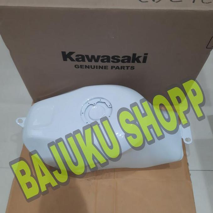 TANGKI TENGKI TANKI BENSIN NINJA RR 150 PUTIH POLOS ORINAL KAWASAKI