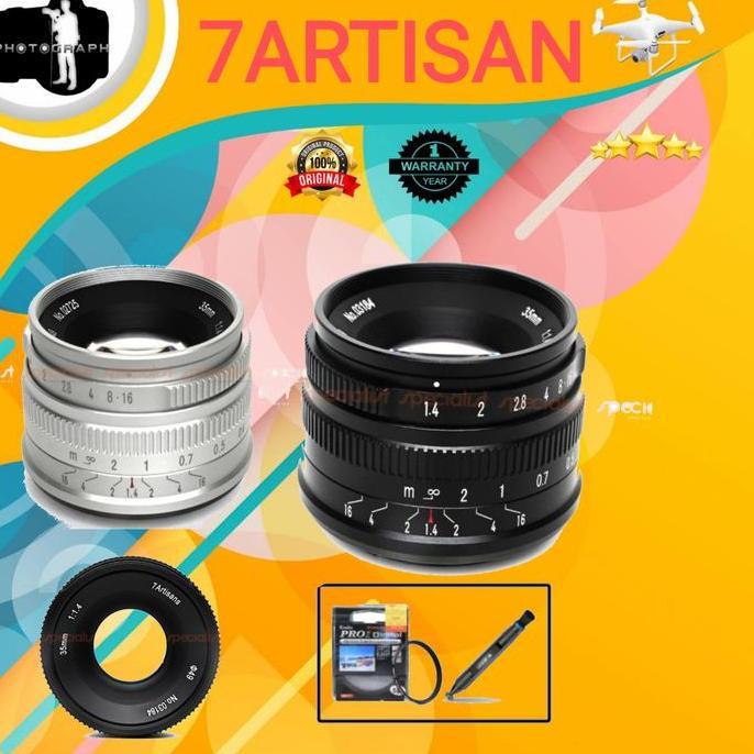 BEBAS ONGKIR - LENSA 7 ARTISANS 35MM F/1.4 FOR SONY E-MOUNT - 7Artisans 35mm for sony