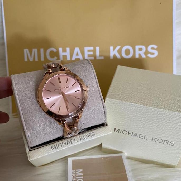 DISKON Jam Tangan Mich4el K0RS MK3223 Rosegold 0riginal DISKON
