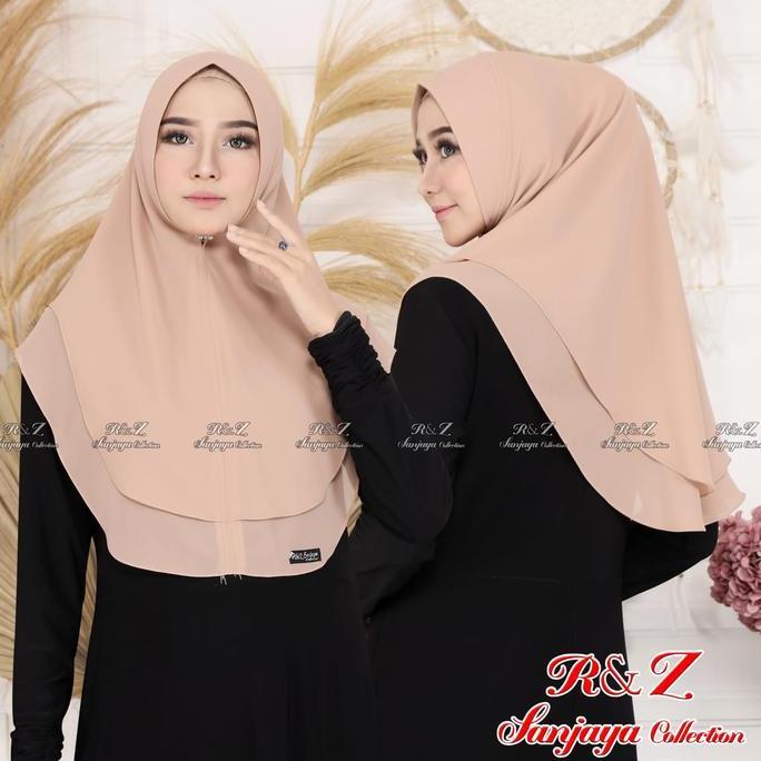 Maxfik- Khimar Ceruty 2 Layer Oval Mini/Khimar Sabrina 2 Layer/Kerudung Sabrina 2 Layer Oval Mini/Hi