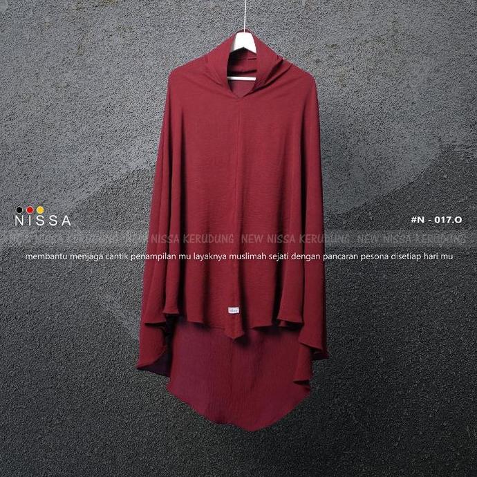 Maxfik- Hijab Jumbo Bahan Crinkle - Pet Antem Khimar Syar'I Bergo Instan | Nissa Hijab {017}