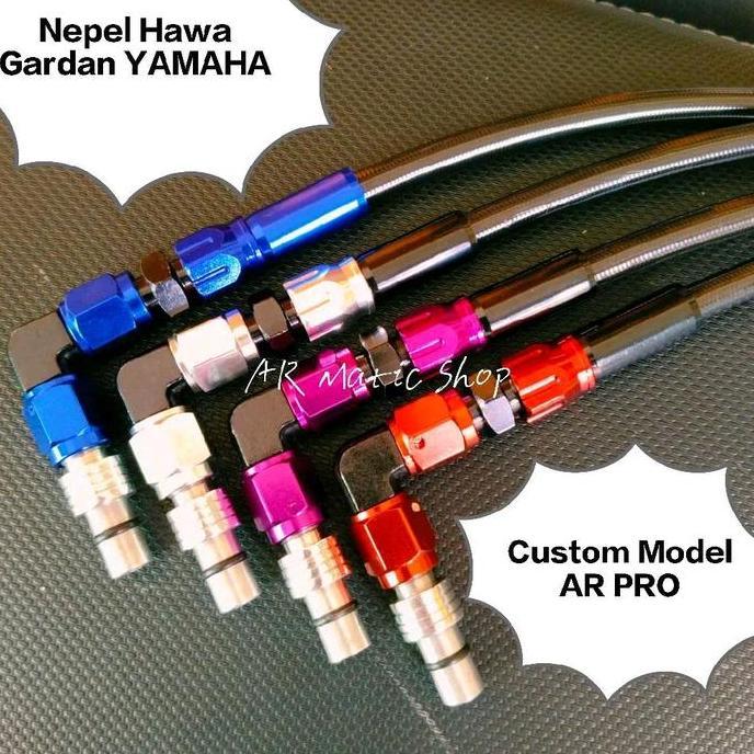 Selang & Nepel Hawa Aerox alfa Nouvo Mio Soul Mx Fino Nmax Aerox Nepel Hawa Gardan Cnc  Yamaha Nepel