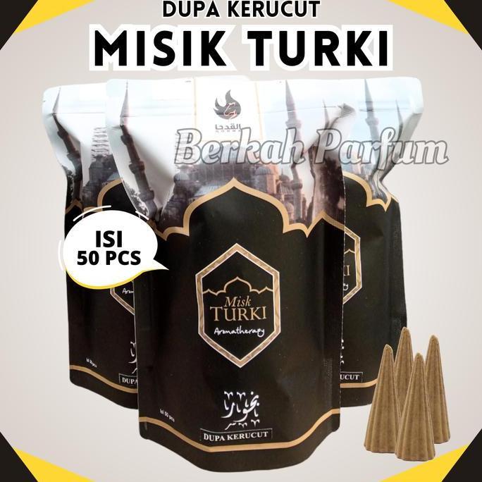 Clenesc- Dupa Bukhur Buhur Kemenyan Kerucut Krucut Gaharu Wangi Arab Isi 50 Misik Turki Tahan Lama A