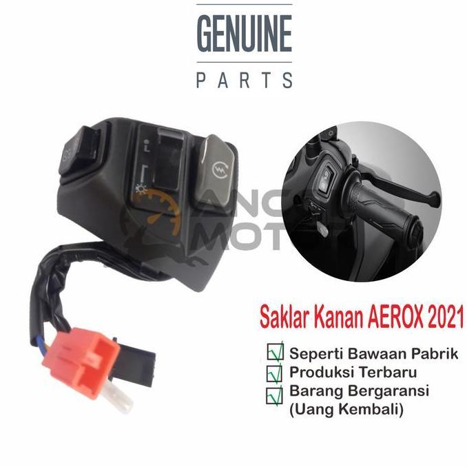 LOKAL SWITCH SAKLAR KANAN AEROX NEW 2021TOMBOL STATER LAMPU YAMAHA MOTORCYCLE FREE ONGKIR