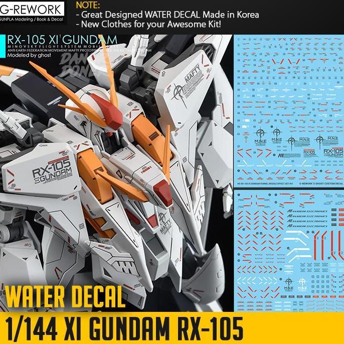 HG XI GUNDAM RX-105 WATER DECAL by GRework