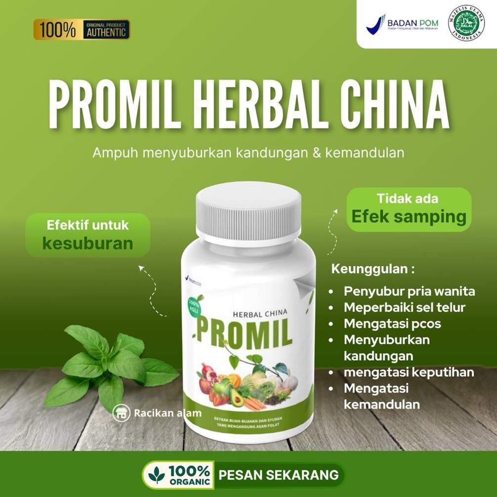 (Terbaru) PROMIL HERBAL CHINA obat kesuburan pria wanita atasi haid tidak lancar sperma encer memper