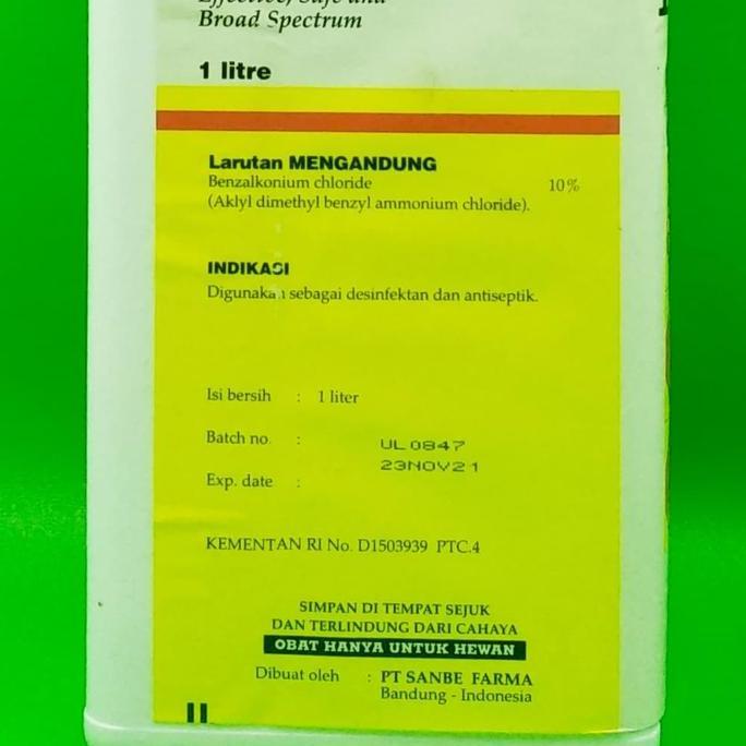 Effort- Destan Desinfektan Untuk Hewan Ternak Sanbe 1 Liter