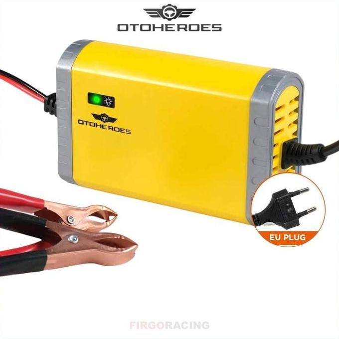 OTOHEROES CHARGER AKI MOTOR 12V 2A BATTERY CHARGER OTOMATIS UD11 BARU
