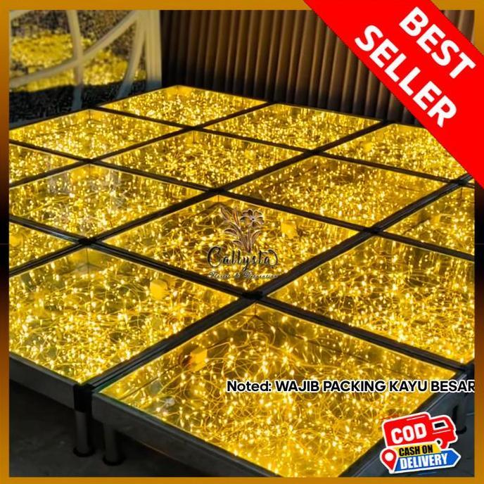 Ss1Qo0Fjc1 - Lampu Panggung Kaca 1 Set Isi 4 Pcs Akrilik | Stage Lighting Led Starlit Wedding Floor 