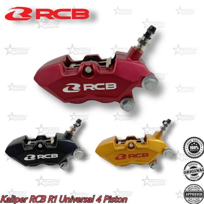 Kaliper RCB R1 Series 4 Piston Universal 4p Original Kaliper Depan