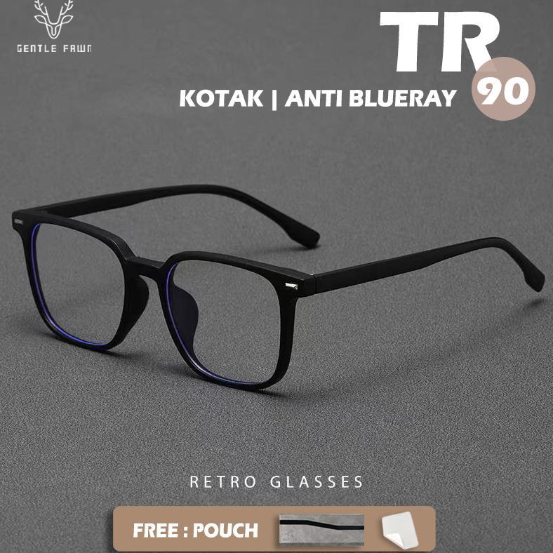 Sales Gentle Fawn Kacamata Antiradiasi Blueray Tr90 Lentur Keren Anti Uv Kotak Style Bisa Minus Fash