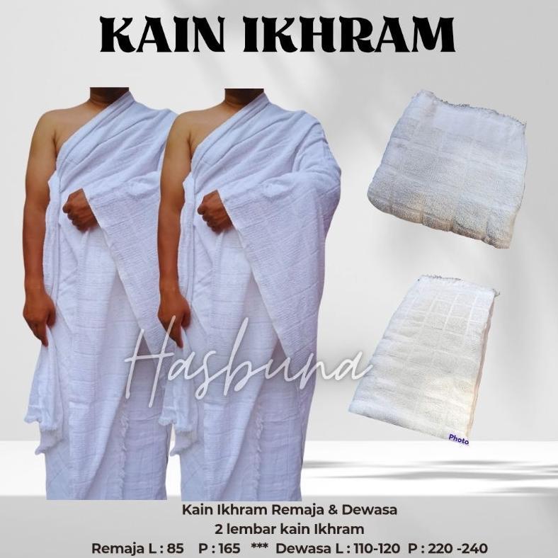 Kain Ihram/Baju Ihrom Anak Laki Laki/Baju Ihrom Pria/Perlengkapan Haji Dan Umrah/Baju Ihrom Pria Dew