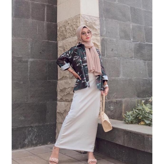 KEKINIAN ROK SPAN SCUBA PREMIUM / ROK SPAN SCUBA PANJANG / ROK SPAN PREMIUM Muslim Tebal Wanita KEKI