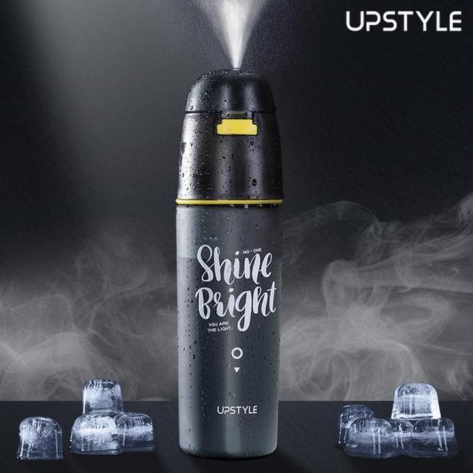 BOTOL AIR MINUM 600 ML SPRAY UPSTYLE SPORT WATER BOTTLE FROSTED