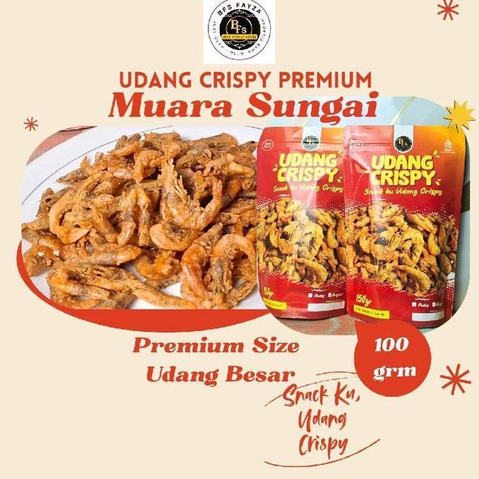 SAFRINAAAA5 - UDANG GORENG CRISPY PREMIUM 100 GRAM DAUN JERUK UDANG MUARA SUNGAI SNACK RINGAN LAUK S