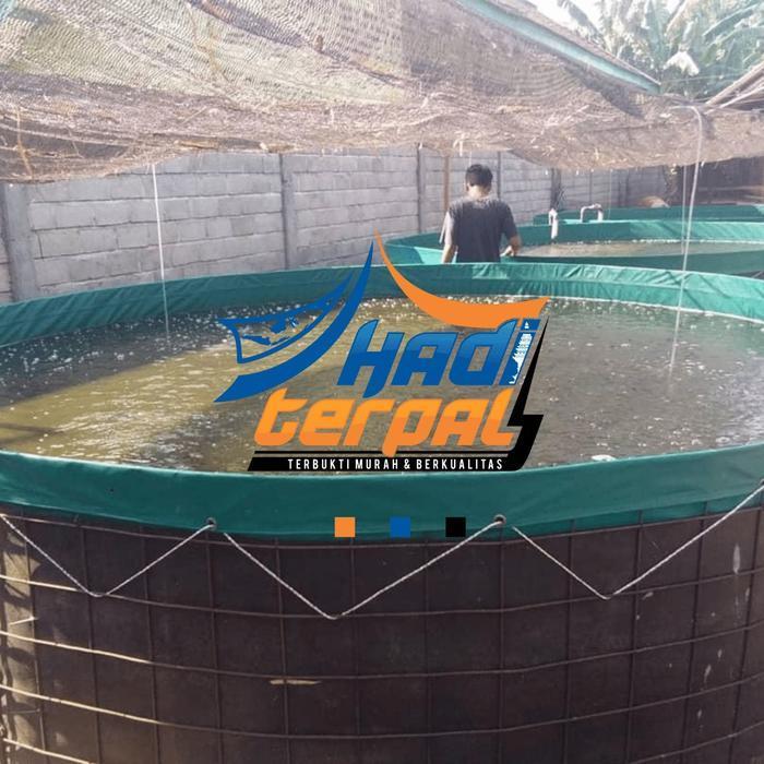 Terpal Saja Diameter 4 Tinggi 1,2 Meter Orchid Kolam Terpal Bulat