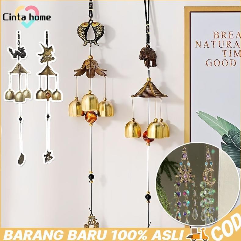 Chimes Luar RLonceng Angin Halaman Copper Antique Windchime Wall Hanging Home Decor Decoration Wind 