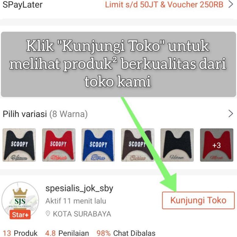 VIREON KARPET MOTOR SCOOPY ALL TYPE KESET MOTOR SCOOPY KARPET SERABUT SCOOPY PREMIUM