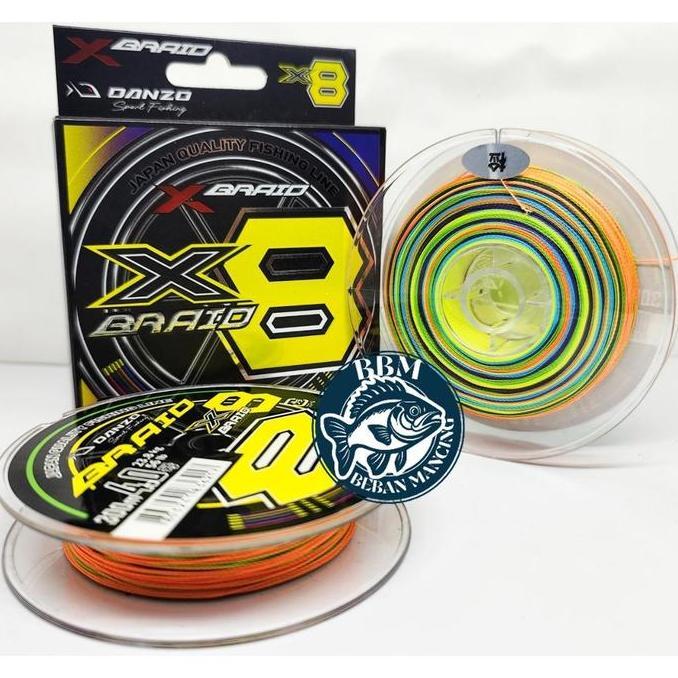 Senar Benang Pancing PE DANZO XBRAID X8 300 Meter (PE 0.8 - PE 4) Strong Murah
