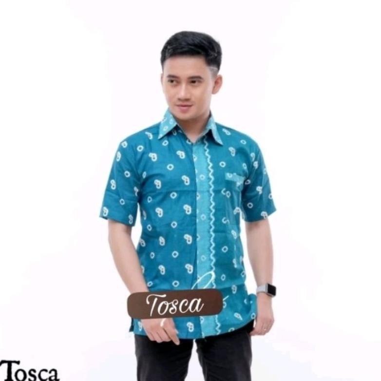 Berkualitas Batik Jumputan Pria Kemeja Batik Jumputan Lengan Pendek Size M L Xl Xxl Xxxl