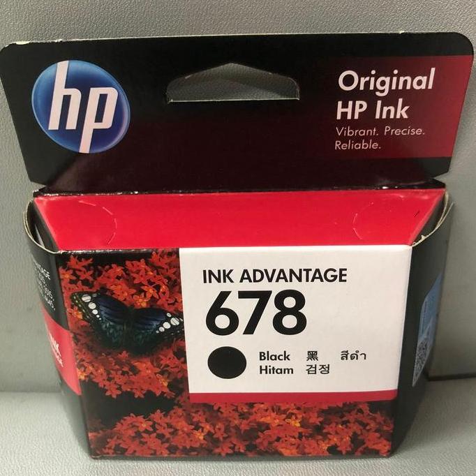 Tinta Printer HP 678 Black Ink Cartridge Tinta HP 678 Hitam HP 678B