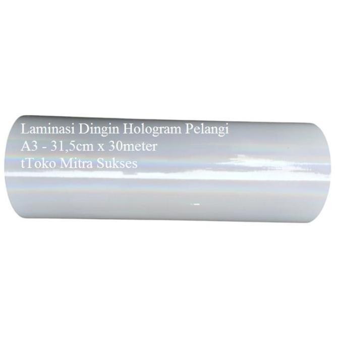 Roll Laminasi Dingin Hologram A4 dan A3 Roll
