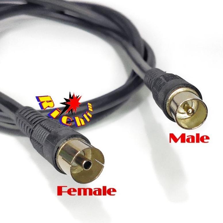 MAHARACATALOG KABEL LOOP OUT ANTENA TV MALE TO FEMALE / KABEL ANTENA TV JUMPER/PARALEL ANTENA CEWEK 