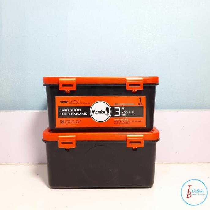 Paku Beton Marabu Putih 7 cm ( 3 inch ) 1 Dus
