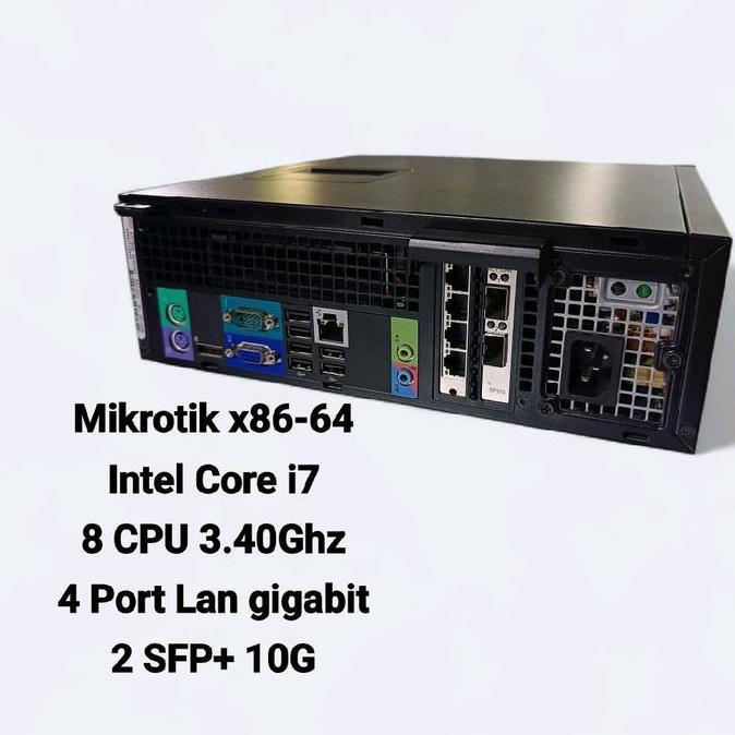 TERLARIS PC MIKROTIK X86-64 CORE I7 8 CPU 2 PORT SFP+10G