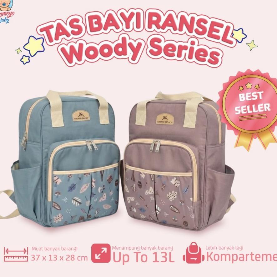 Moms Baby Tas Bayi Ransel Woody Series