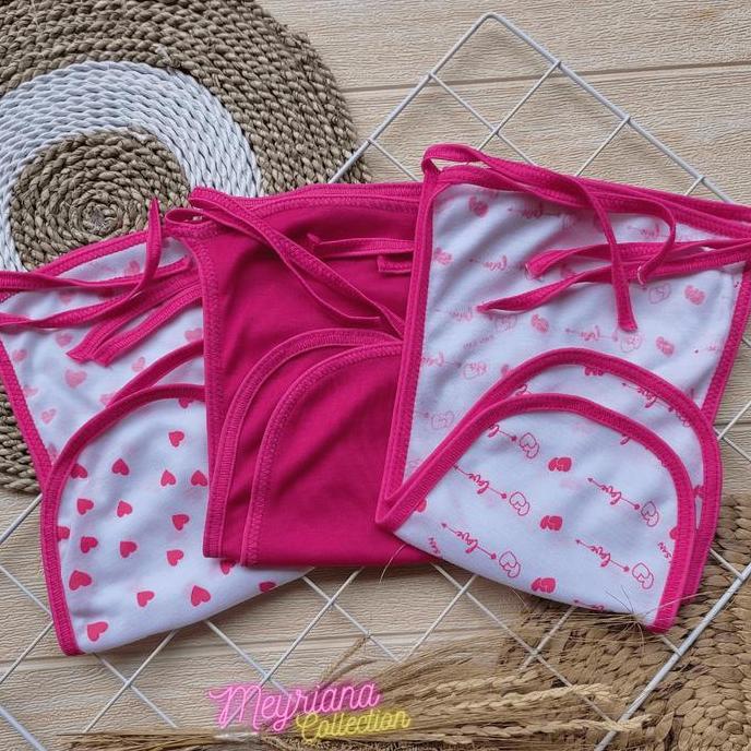 Whoiam- Isi 6 Pcs / 12 Pcs Popok Bayi Baru Lahir Seri Pink Bayi Perempuan Popok Bayi Newborn