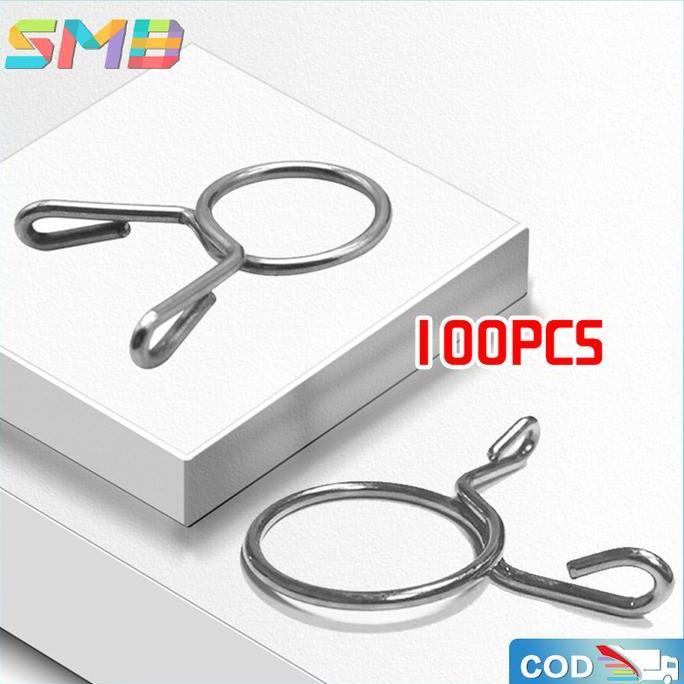 OTNEUDA 100PCSKlip Selang Bensin 8 mm-Clamp Fuel Tube-Clip Selang Bensin