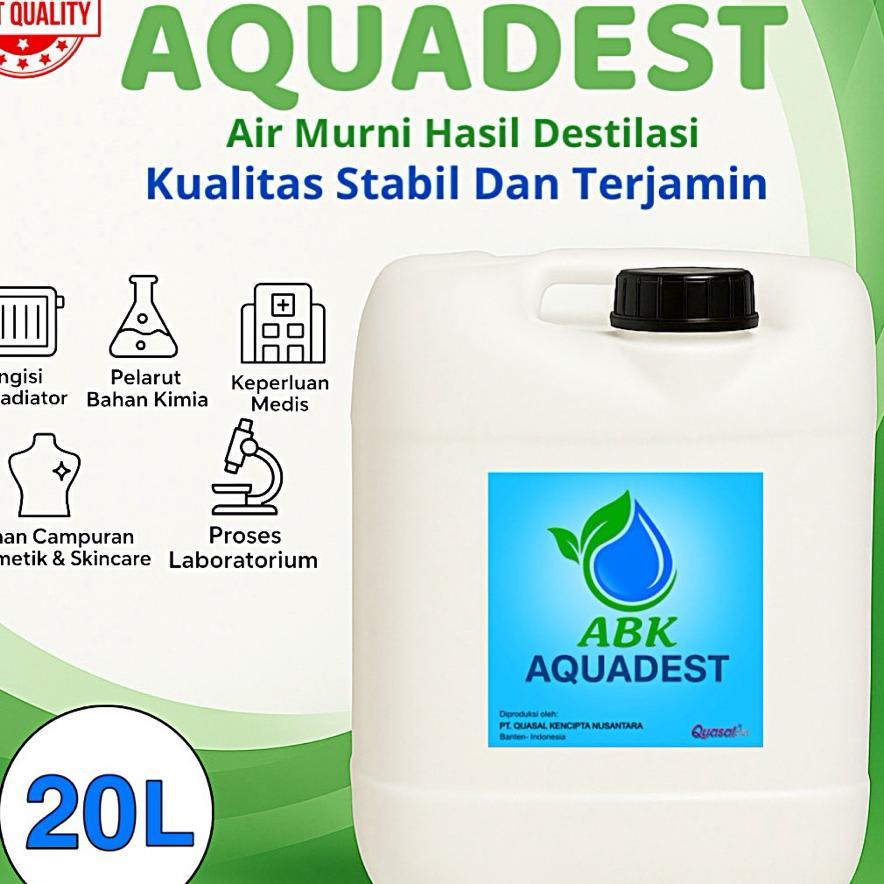 Aquadest Aquadest /Distilled Water /Air Suling 20 Liter