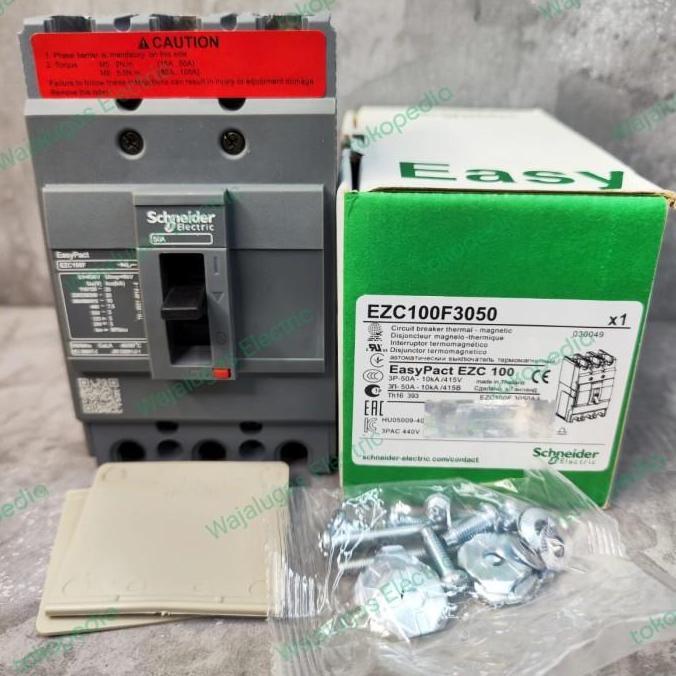 Mccb Schneider Ezc100F 100A 3P 3Pole Terbaru 
