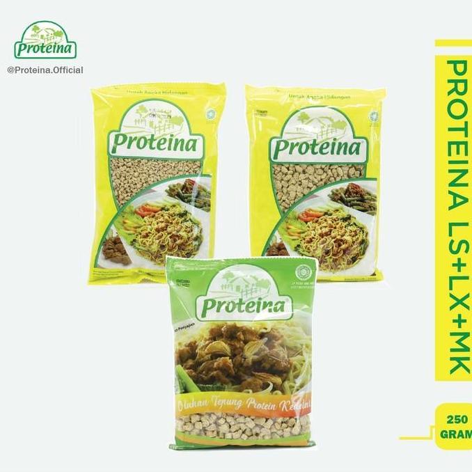 Processed - Proteina Ls + Proteina Lx + Proteina Mk [Bundle 3Pcs] / Protein Nabati / Daging Nabati