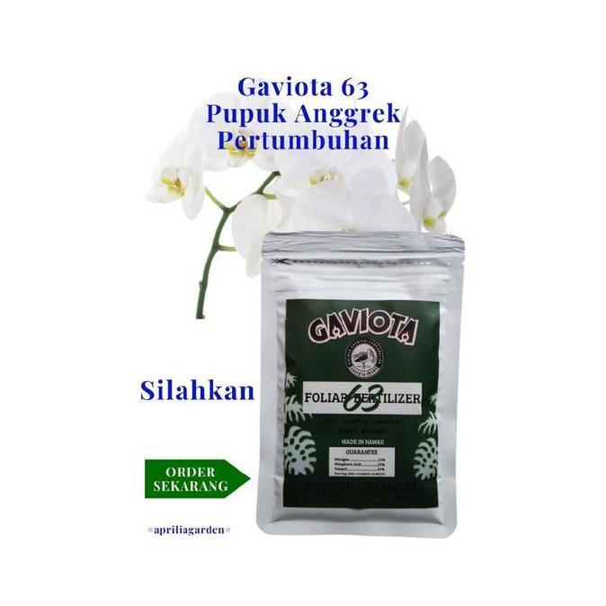 Giardino- Pupuk Gaviota 63 & 67 Untuk Pertumbuhan & Pembungaan Anggrek 100Gr Anorganik Dengan Fosfor