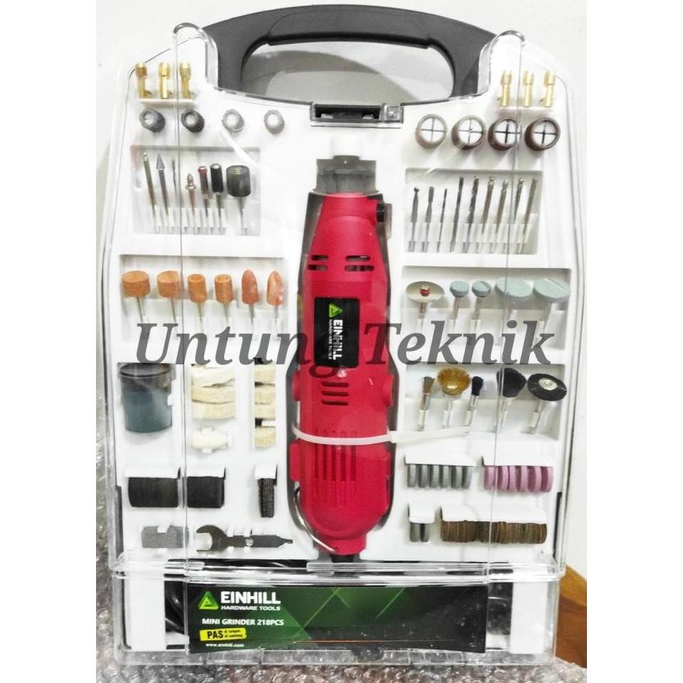 Destrifamel - EINHILL 218 Pcs Set Mini Grinder Tuner - Mesin Gerinda Mini Set