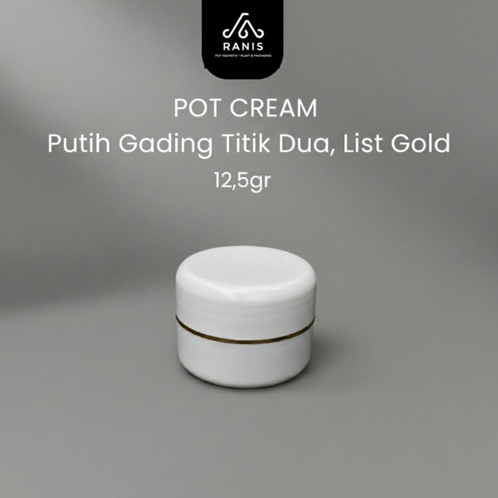 CITRAKENCANA POT CREN125GR PUTIH GADING TITIK DUA LIST GOLD / POT CREAM HN SALE