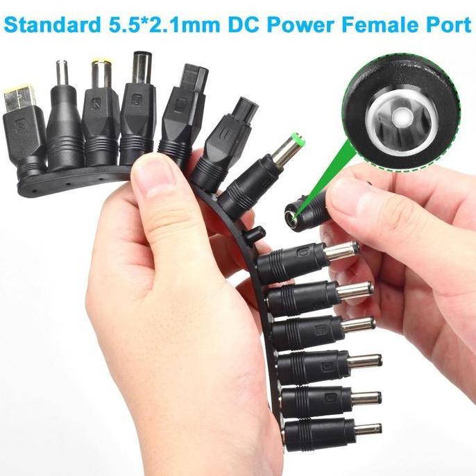Cod,Bisa- Jack Charger Laptop 10 In 1 Universal Jack Adaptor Converter Laptop