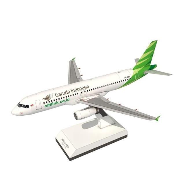 (Mainan Kertas) DIY Papercraft pesawat / airplane A320 Citilink