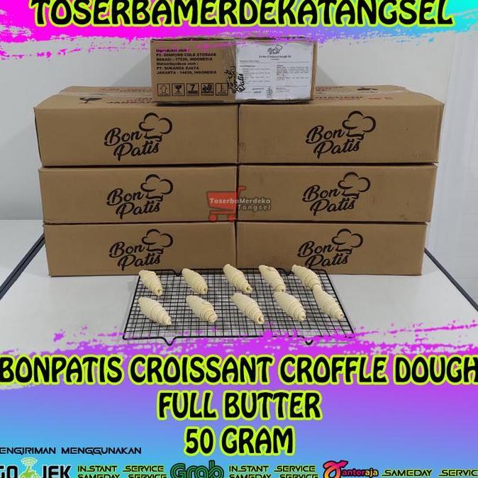 Jjd- Bonpatis Croffle Croissant Dough Frozen Full Butter 50Gr (Min 10 Pcs)